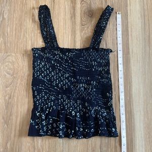 🌸Smocked crop top tank